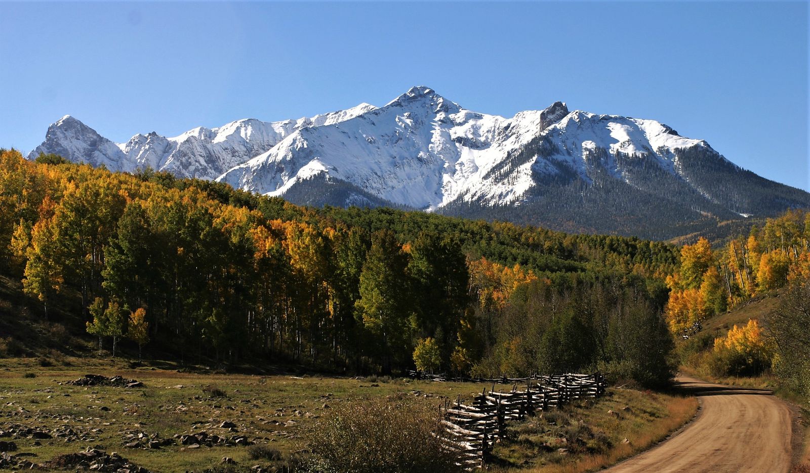Hayden Peak in the San Juan Mountains above Bayfield, Colorado
