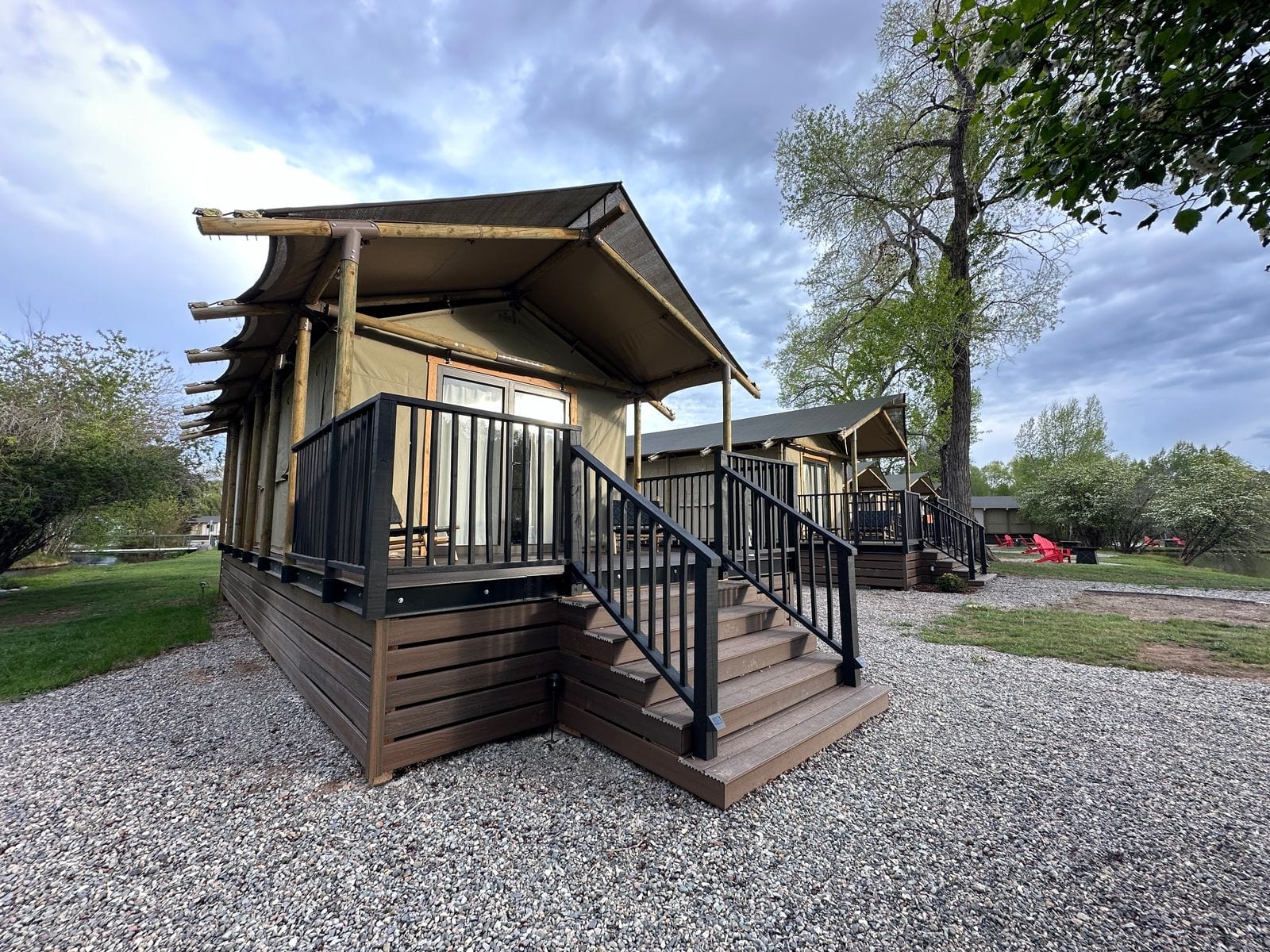 Glamping tent at the property