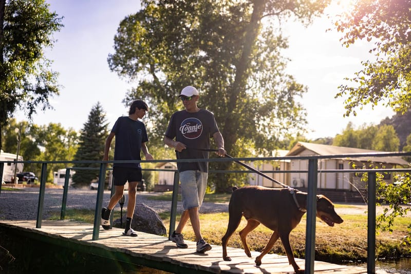 Pet-friendly riverside trails