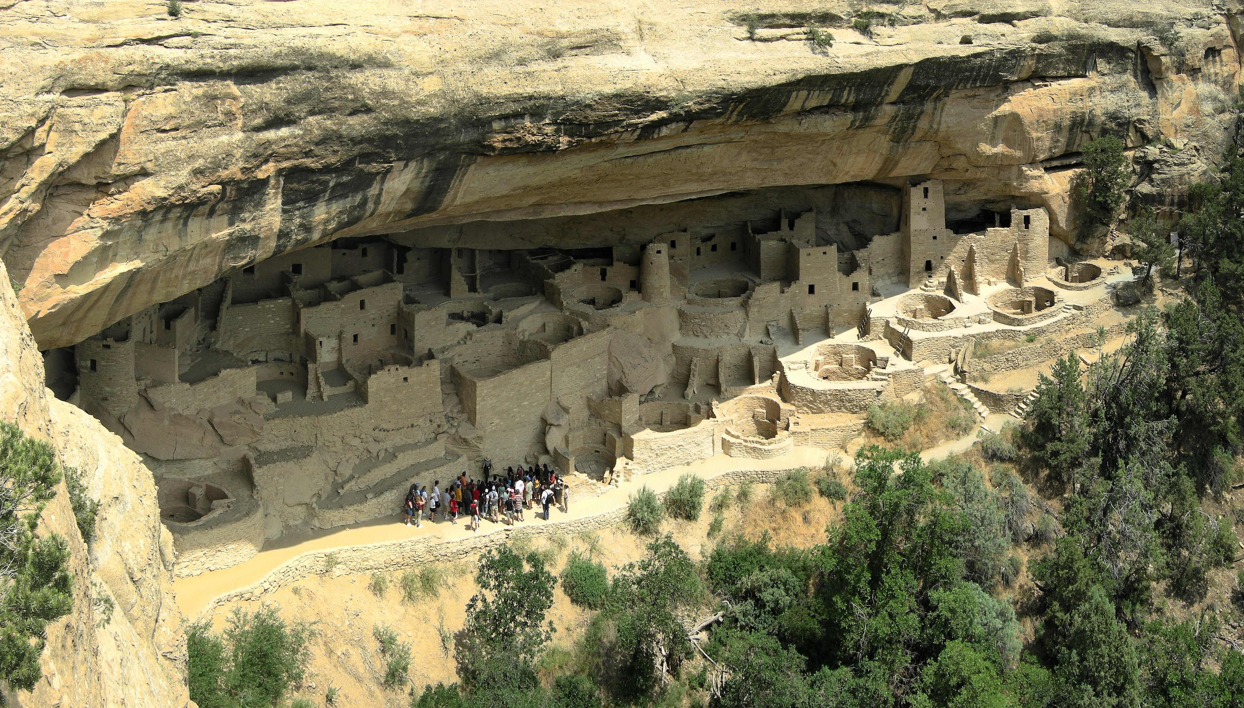Cliff Palace at Mesa Verde National Park — Ancestral Puebloan cliff dwellings